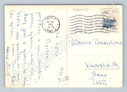 Pohlednice Jugoslávie Split promenáda 1967 (M26474)