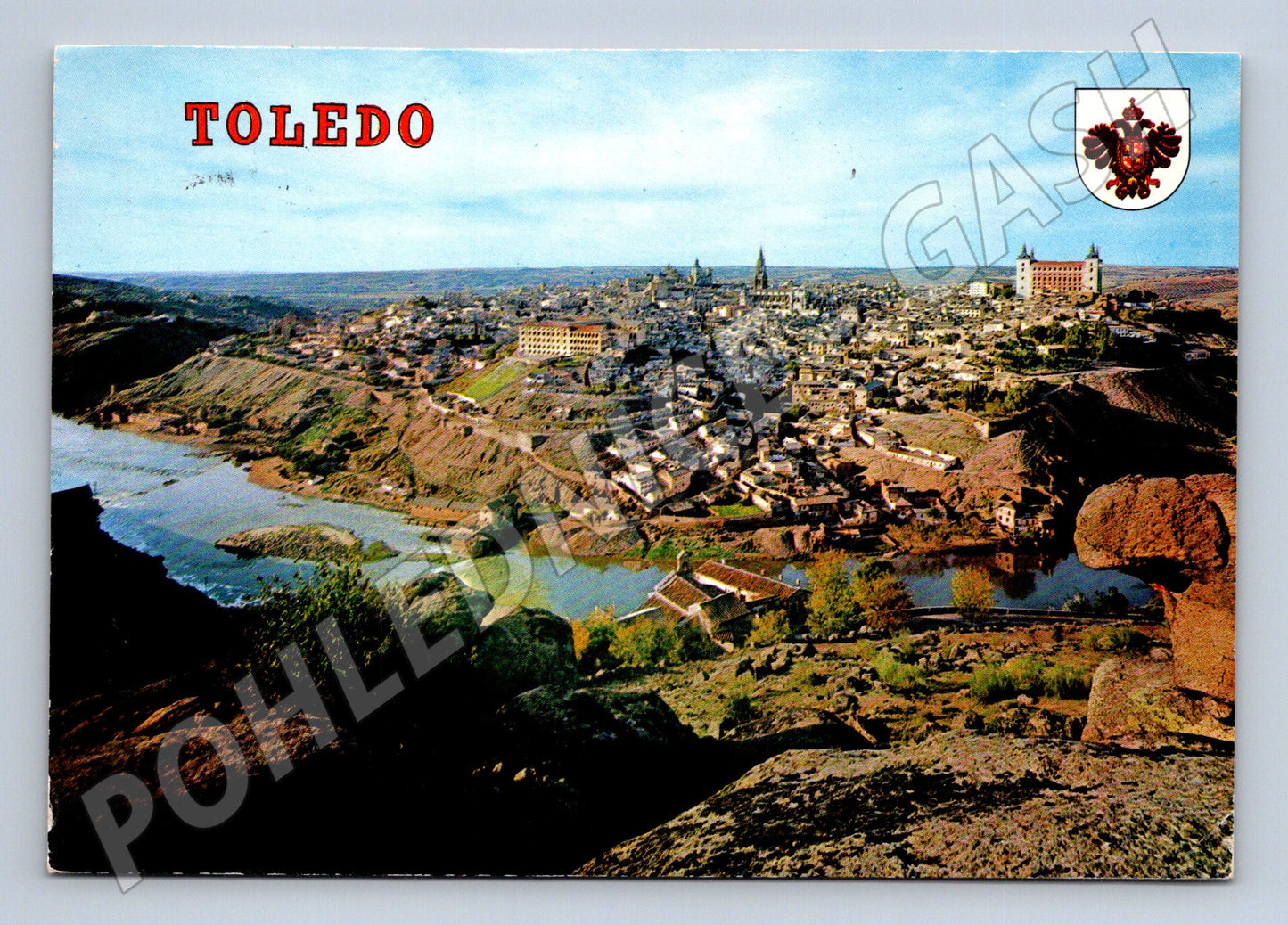 Pohlednice Španělsko Toledo panoráma 1976 (M26476)