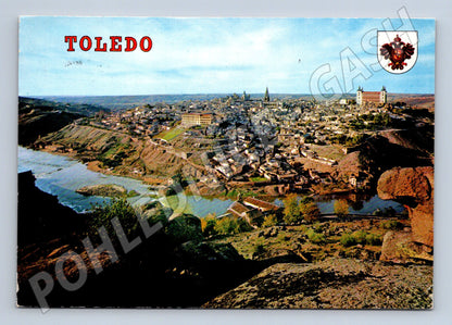 Pohlednice Španělsko Toledo panoráma 1976 (M26476)