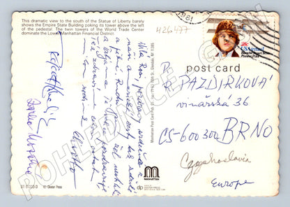 Pohlednice USA New York Socha Svobody WTC 1981 (M26477)