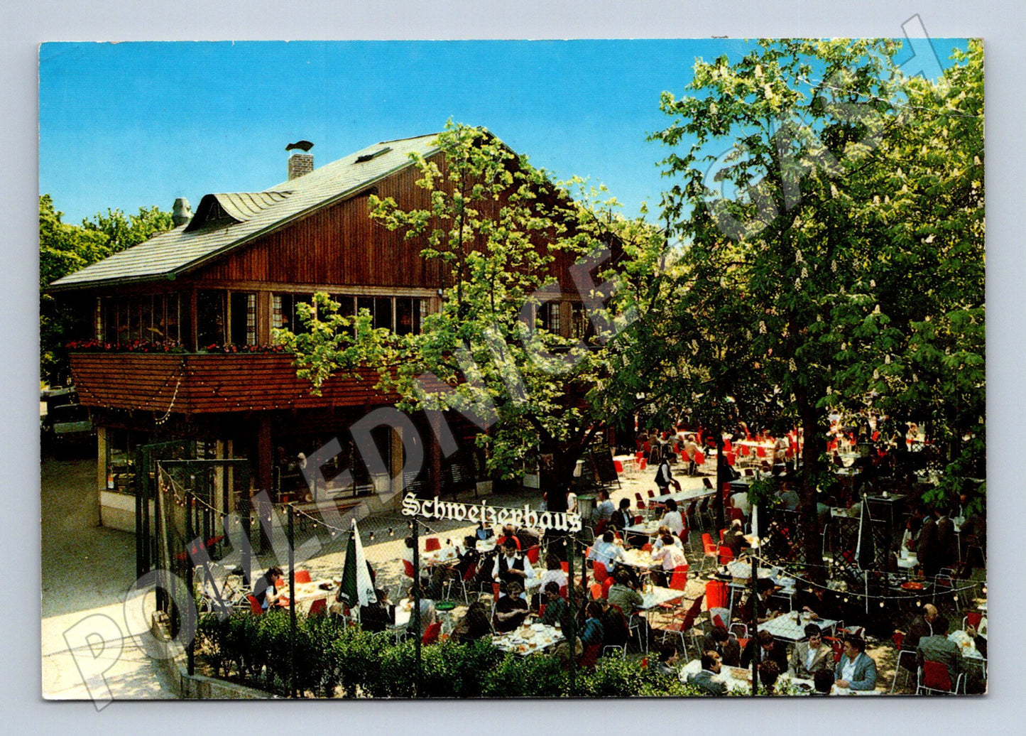 Pohlednice Rakousko Vídeň Schweizerhaus pivní zahrada 1984 (M26478)