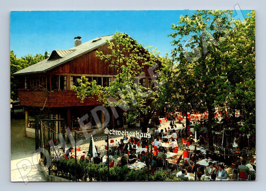Pohlednice Rakousko Vídeň Schweizerhaus pivní zahrada 1984 (M26478)