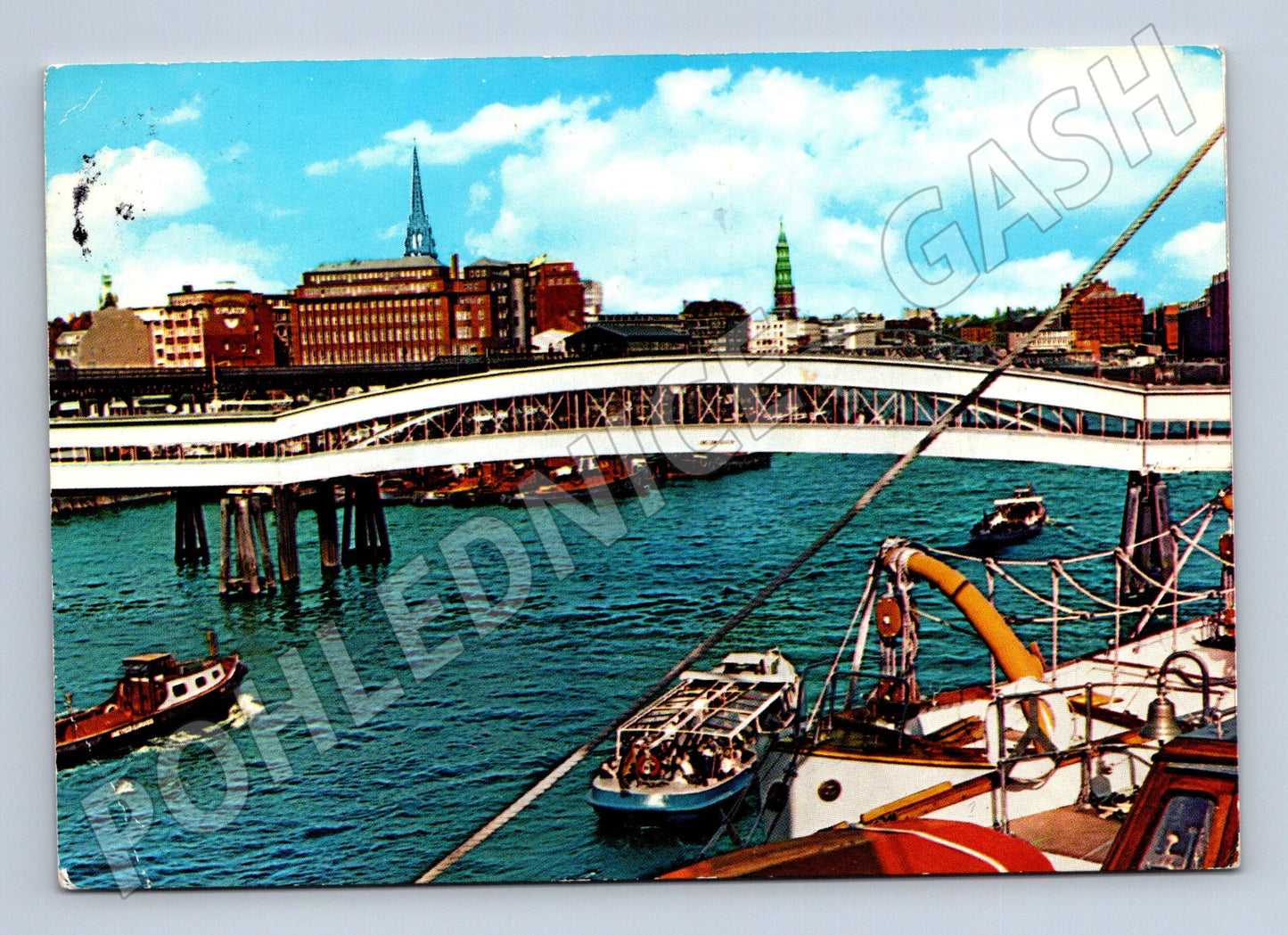Pohlednice Německo Hamburk Überseebrücke 1967 (M26487)