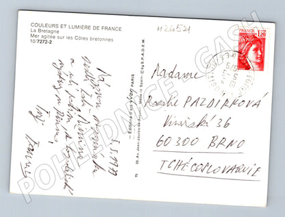 Pohlednice Francie Bretaň pobřeží 1981 (M26521)