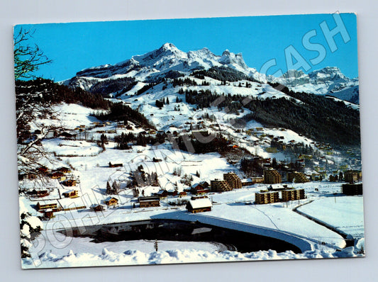 Pohlednice Švýcarsko Engelberg zimní krajina 1970 (M26523)
