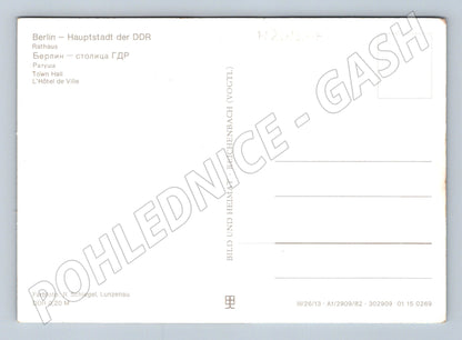Pohlednice Německo Berlín Rathaus s fontánou (M26527)