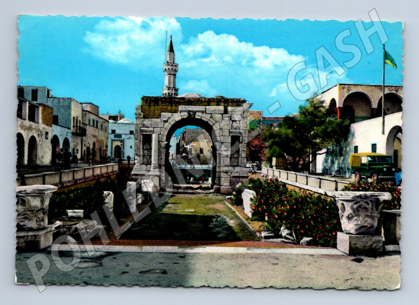 Pohlednice Libye Tripoli Marcus Aurelius Arch 1954 (M26533)