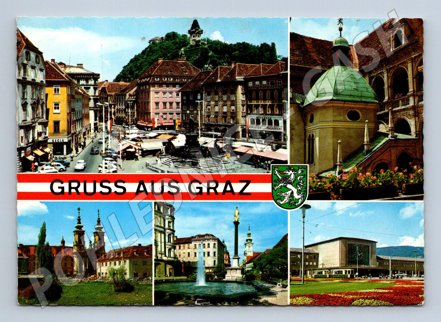 Pohlednice Rakousko Graz více pohledů 1982 (M26534)
