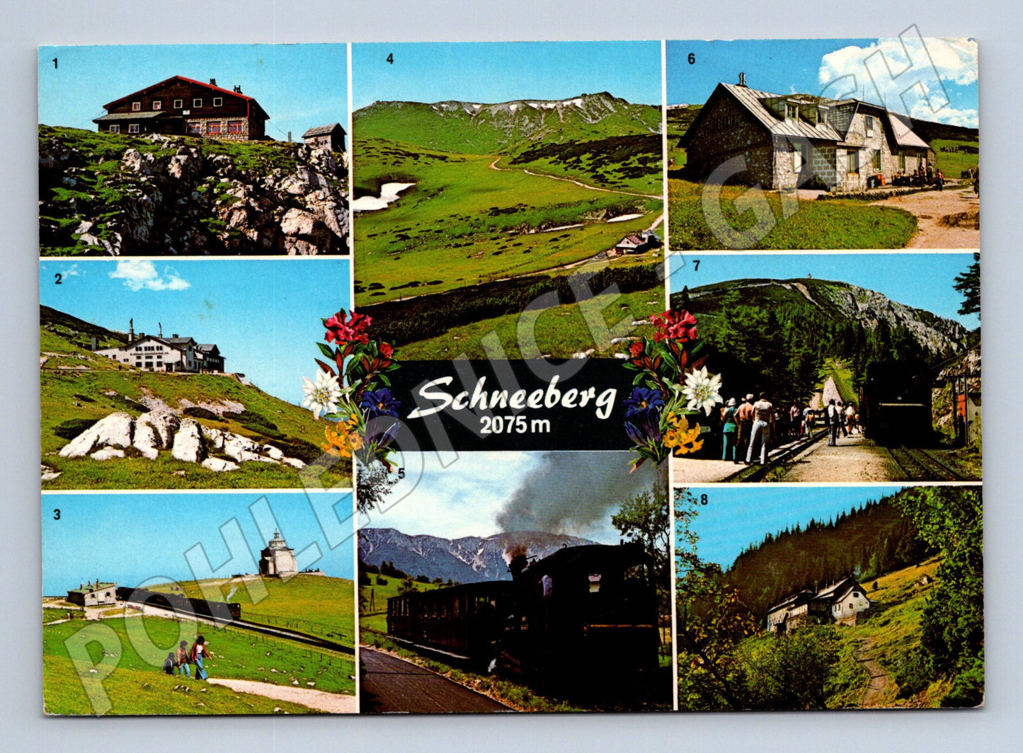 Pohlednice Rakousko Schneeberg panorama 1986 (M26535)