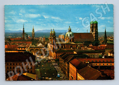 Pohlednice Německo Mnichov panorama 1990 (M26536)