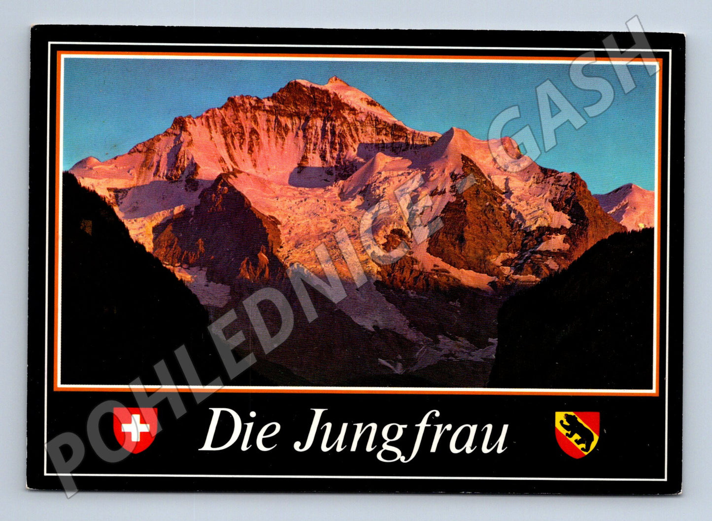 Pohlednice Švýcarsko Jungfrau hory 1990 (M26537)