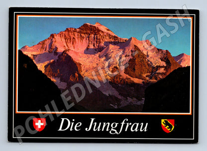 Pohlednice Švýcarsko Jungfrau hory 1990 (M26537)