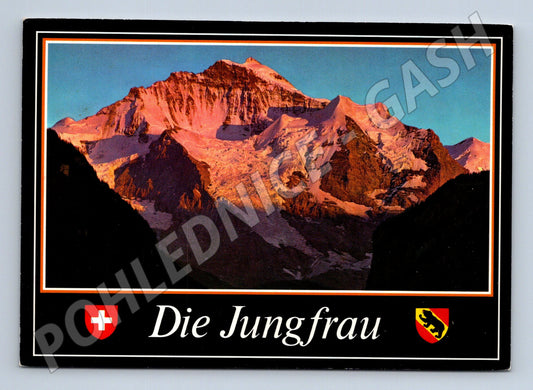 Pohlednice Švýcarsko Jungfrau hory 1990 (M26537)
