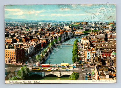 Pohlednice Irsko Dublin město a řeka Liffey (M26547)