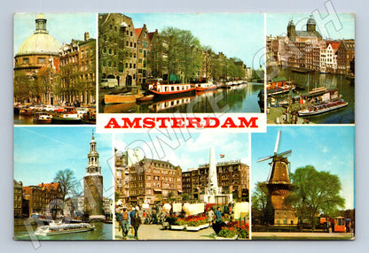 Pohlednice Holandsko Amsterdam koláž 1974 (M26561)