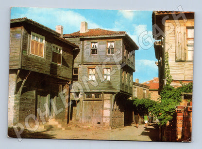 Pohlednice Bulharsko Sozopol staré domy 196x (M26565)