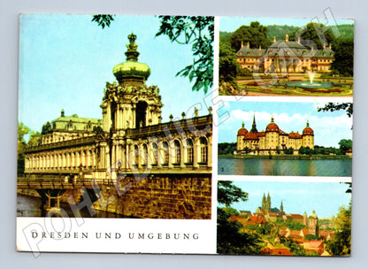 Pohlednice Německo Drážďany a okolí koláž cca 1970 (M26567)