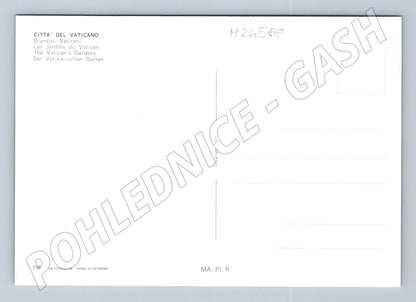 Pohlednice Vatikán Giardini Vaticani fontána 1971 (M26588)
