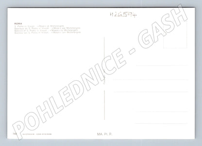 Pohlednice Itálie Řím socha Mojžíše Michelangela 1971 (M26594)