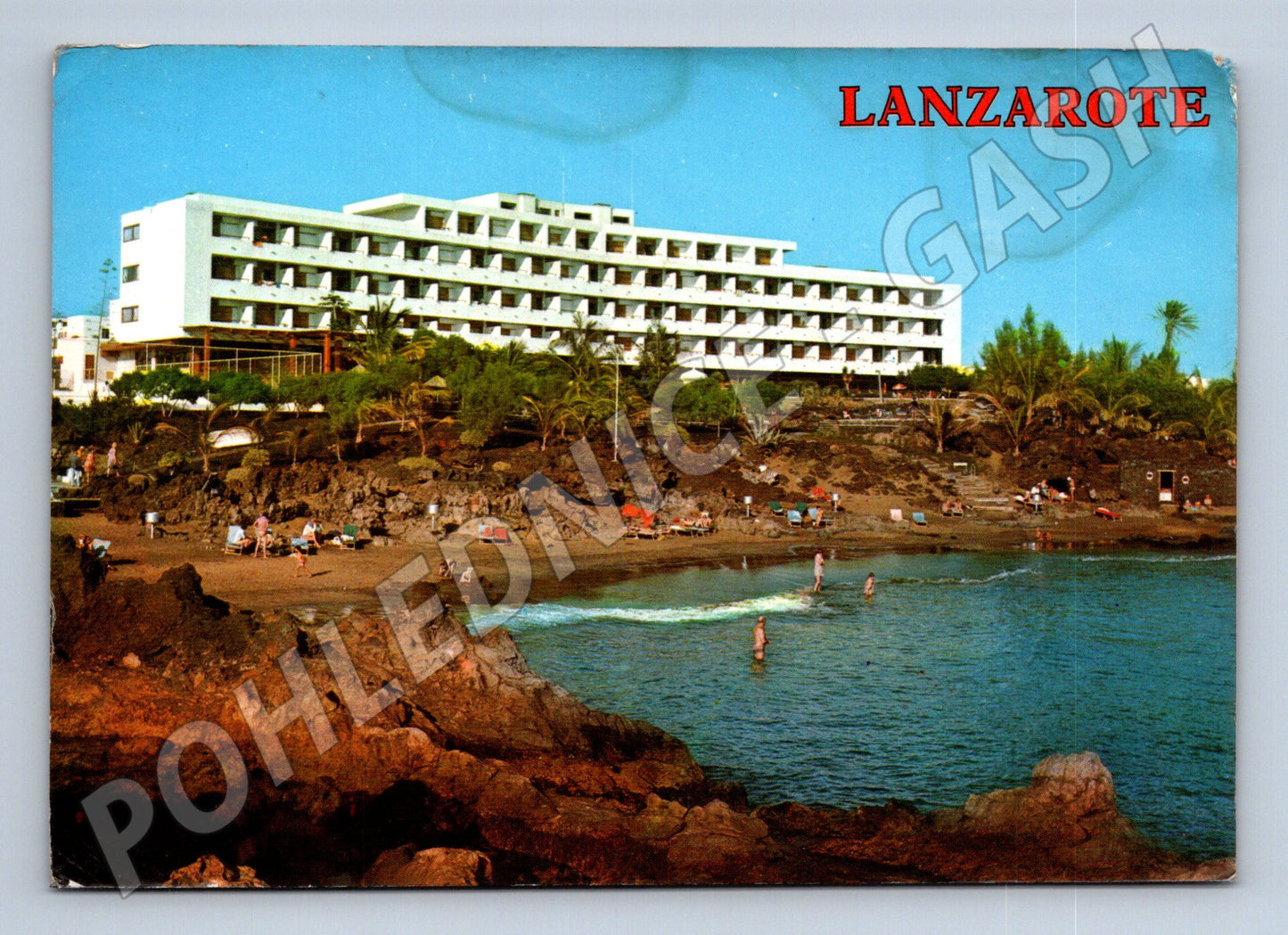 Pohlednice Španělsko Lanzarote Hotel Los Fariones 1987 (M26599)