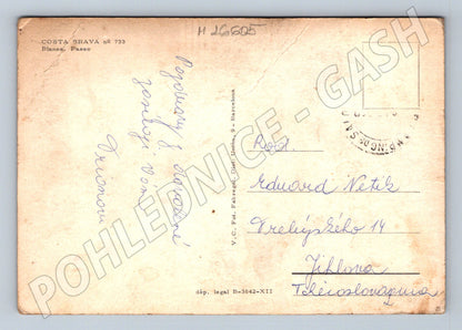 Pohlednice Španělsko Blanes Costa Brava pláž (M26605)