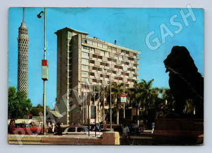 Pohlednice Egypt Káhira moderní budovy a věž 1969 (M26632)