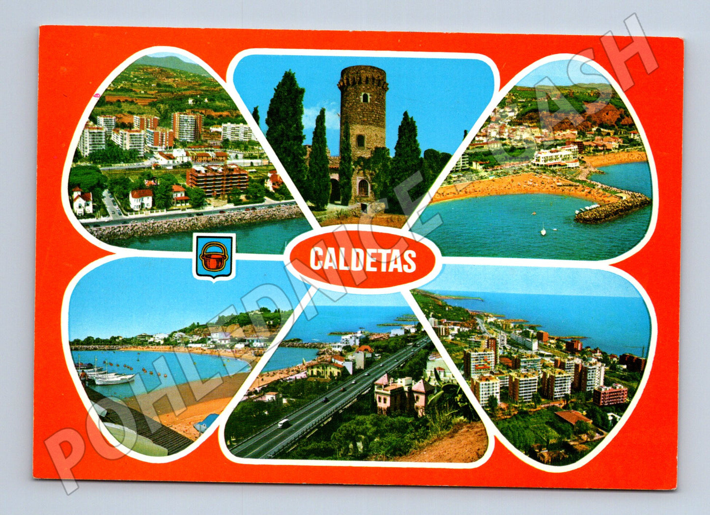 Pohlednice Španělsko Caldetas různé pohledy 1968 (M26645)