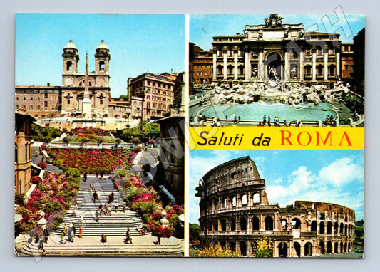 Pohlednice Itálie Řím panorama památky 2000 (M26649)