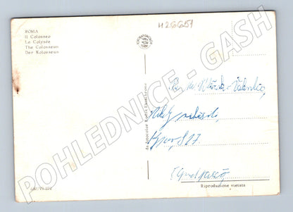Pohlednice Itálie Řím Colosseum 1972 (M26651)
