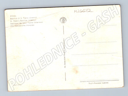 Pohlednice Itálie Řím bazilika sv. Petra 1973 (M26652)