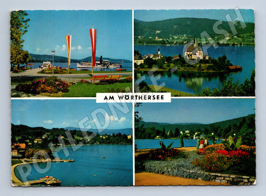 Pohlednice Rakousko Wörthersee jezero a okolí 1965 (M26653)