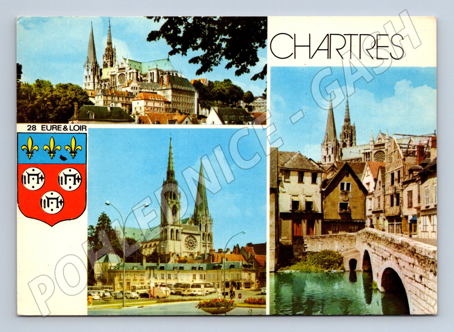 Pohlednice Francie Chartres katedrála 1979 (M26654)