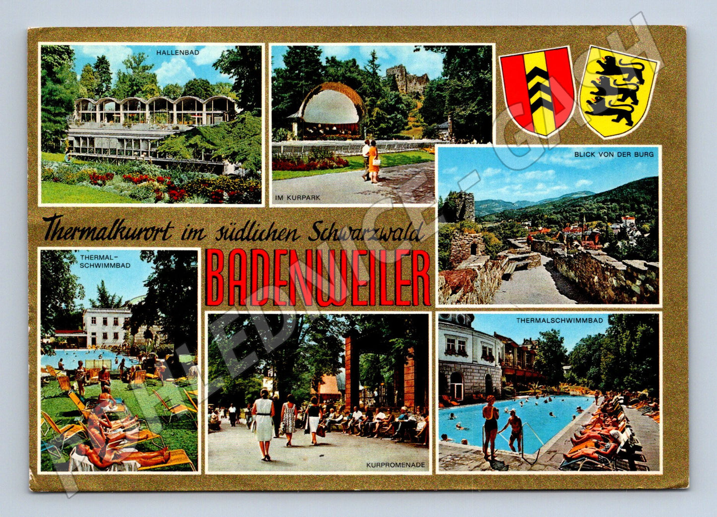 Pohlednice Německo Badenweiler termální lázně 1970 (M26655)