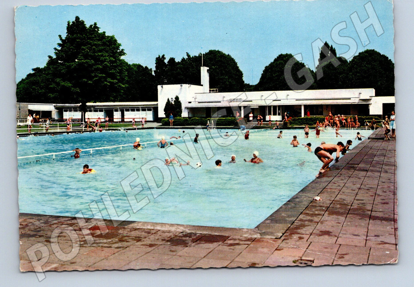 Pohlednice Holandsko Sittard koupaliště 1953 (M26663)