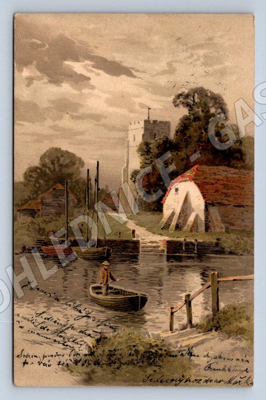 Postcard castle collectible motif (M2667)