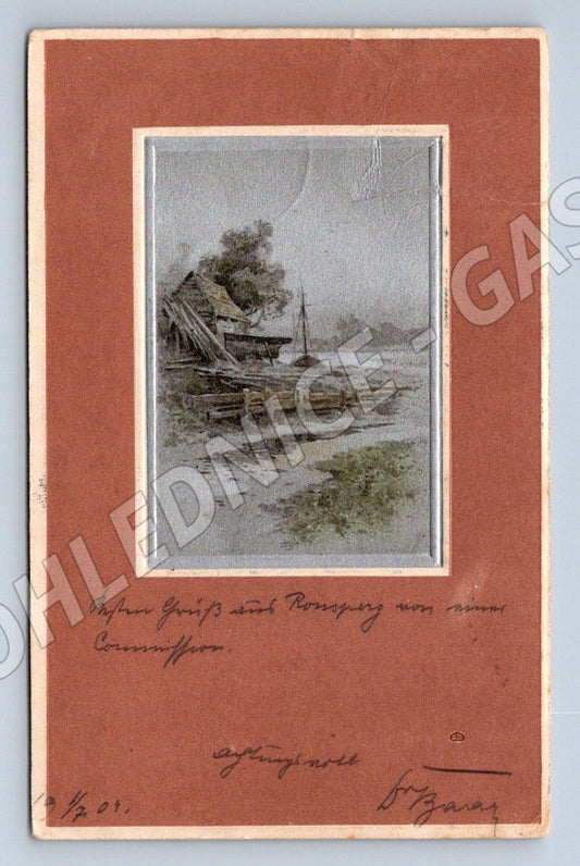 Postcard rural building ethnography 1904 (M2668)