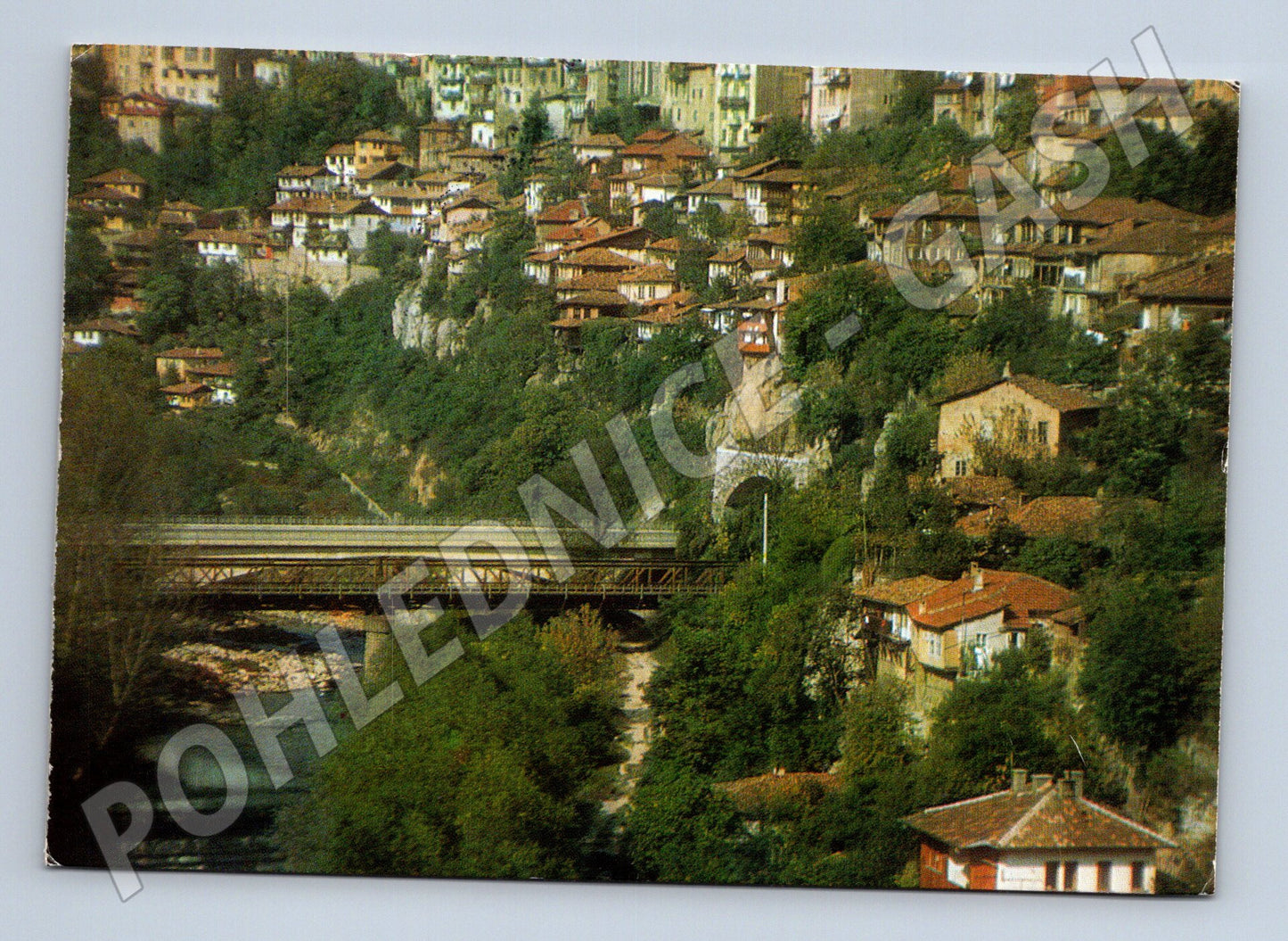 Pohlednice Bulharsko Veliko Tarnovo město na kopci ~1981 (M26683)