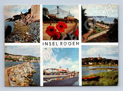 Pohlednice Nemecko Insel Rügen, různé motivy (M26690)