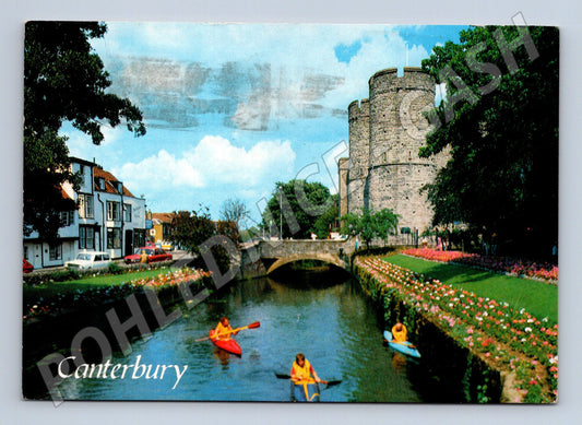 Pohlednice Velká Británie Canterbury řeka hrad 1968 (M26701)