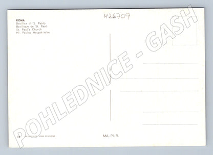 Pohlednice Itálie Řím bazilika sv. Pavla 1971 (M26709)