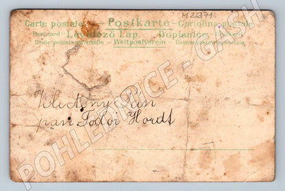 Postcard basket of flowers ethnography (M2671)