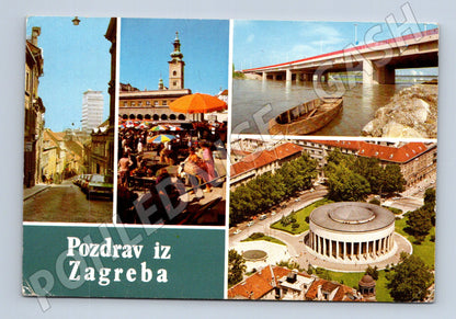 Pohlednice Chorvatsko Zagreb multi-view 1983 (M26712)