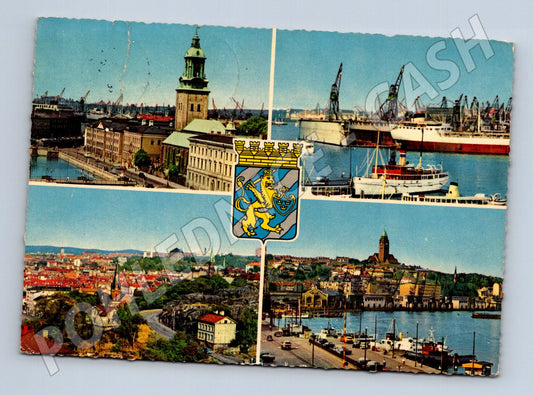Pohlednice Švédsko Göteborg moře 1963 (M26714)