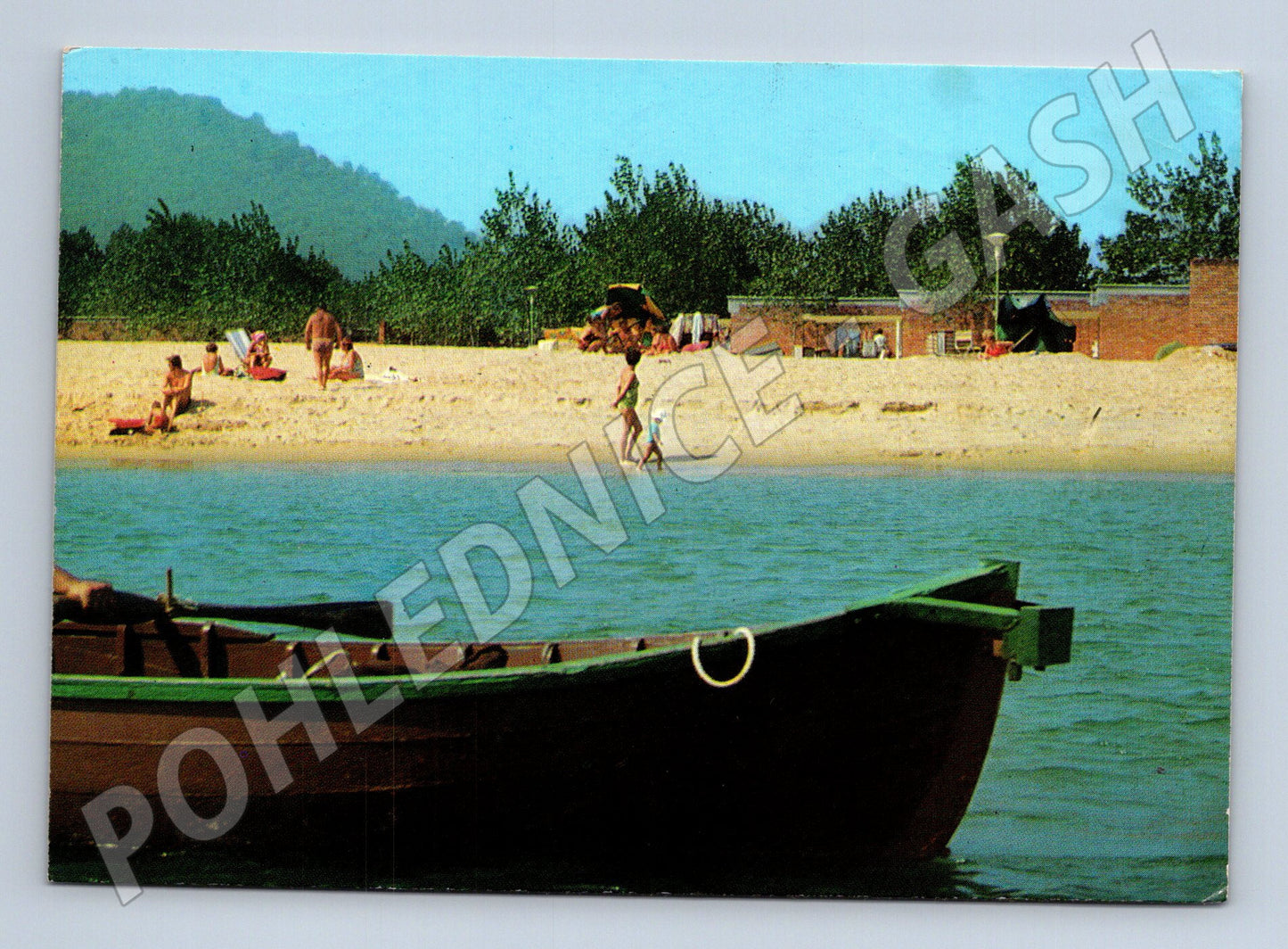 Pohlednice Bulharsko Obzor pláž loď 1980 (M26717)