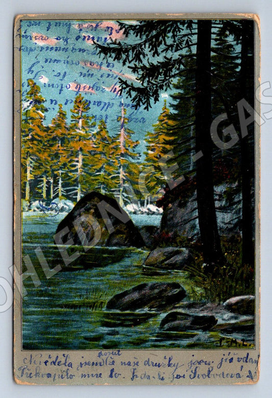 Postcard Der deutsche Waid nature motif (M2672)