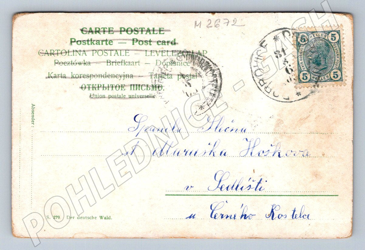 Postcard Der deutsche Waid nature motif (M2672)