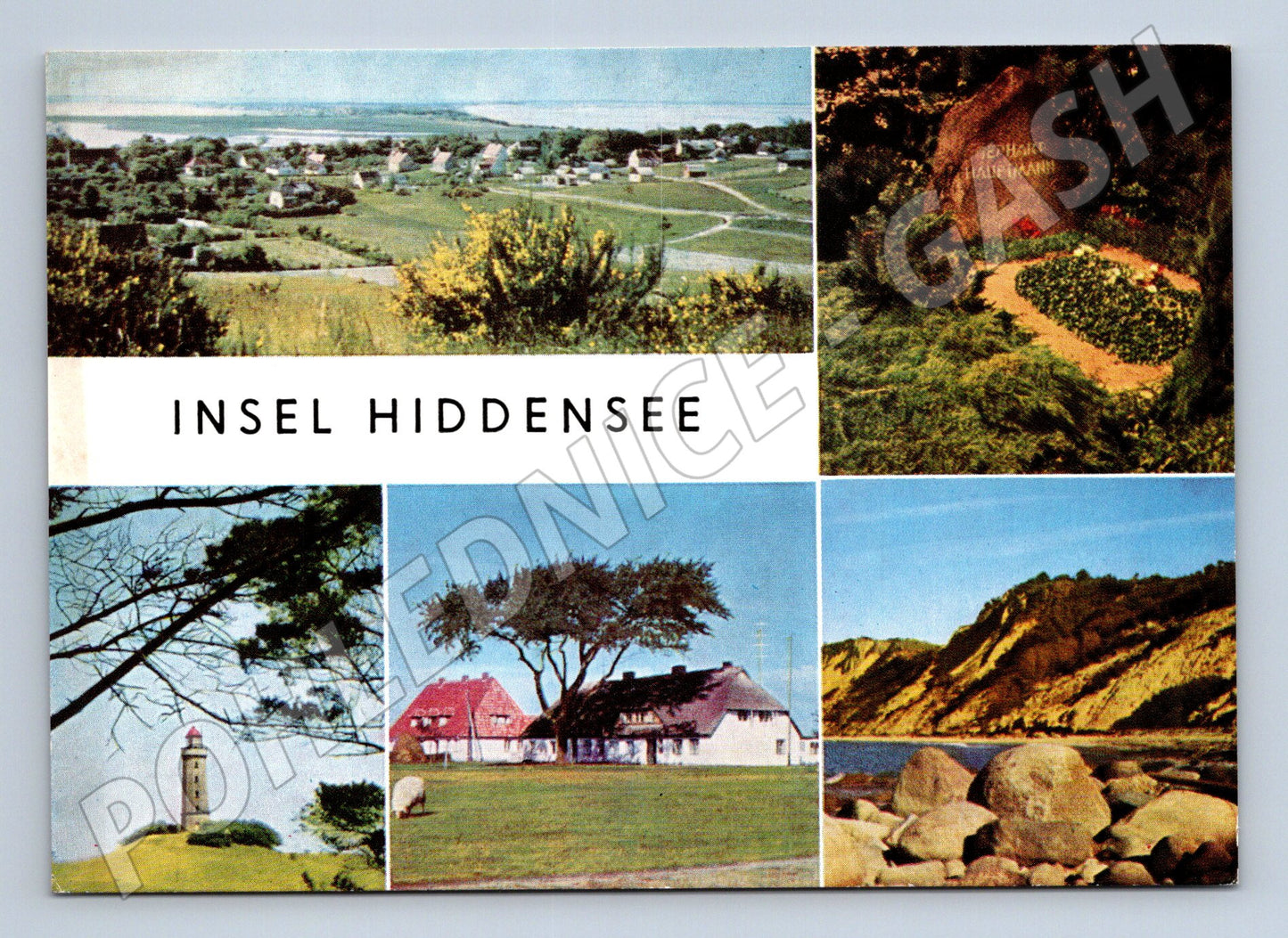 Pohlednice Německo Insel Hiddensee koláž 1970s (M26722)