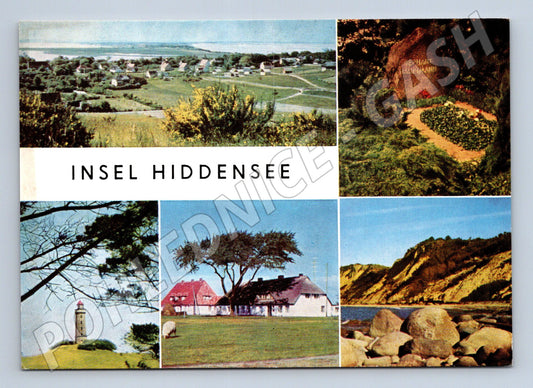 Pohlednice Německo Insel Hiddensee koláž 1970s (M26722)
