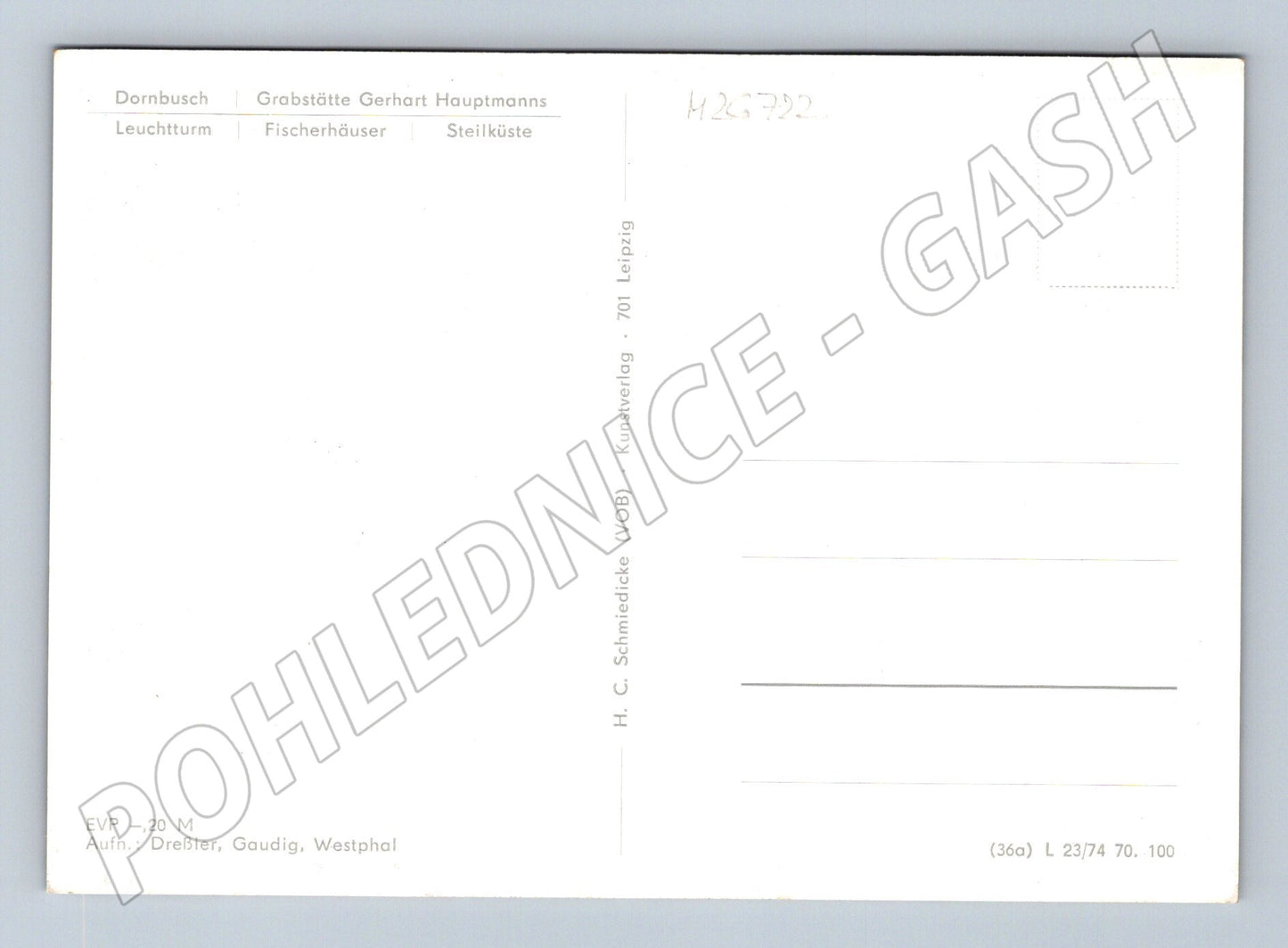 Pohlednice Německo Insel Hiddensee koláž 1970s (M26722)