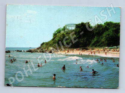 Pohlednice Bulharsko Druzba pláž s lidmi (M26724)